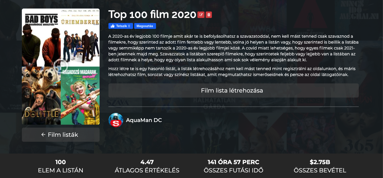 Top 100 film
